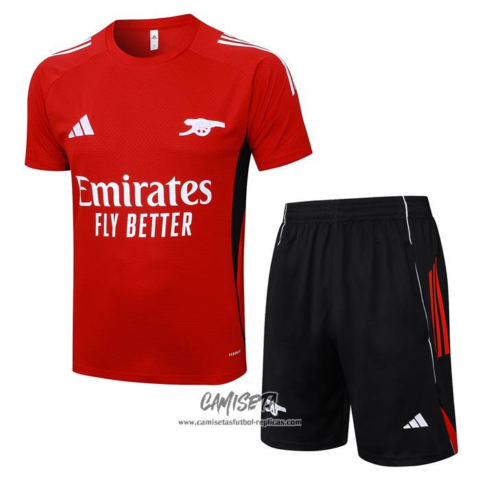 Chandal del Arsenal 2025-2026 Manga Corta Rojo - Pantalon Corto